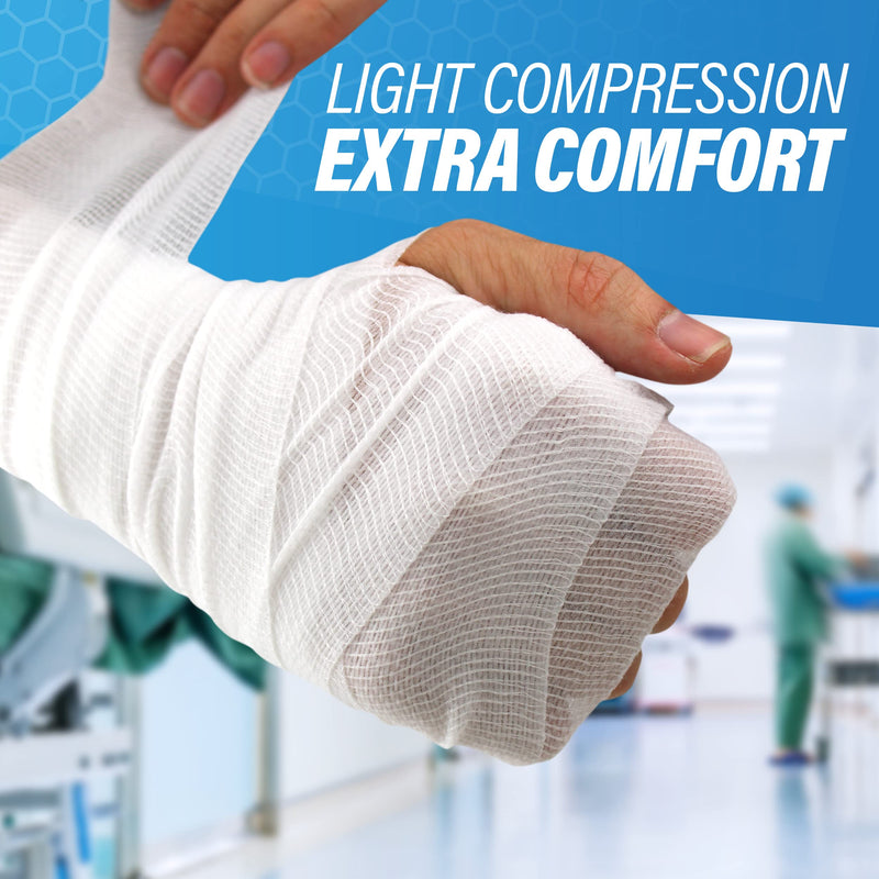 Gauze Bandages – 36 Rolls - Premium First Aid Supplies for Safe Adventuring – Flexible, Stretchable, and Breathable Gauze Rolls – 4” x 4.1 Yards Bandage Wrap for Wound Dressing 4 " Pack of 36 Rolls - BeesActive Australia