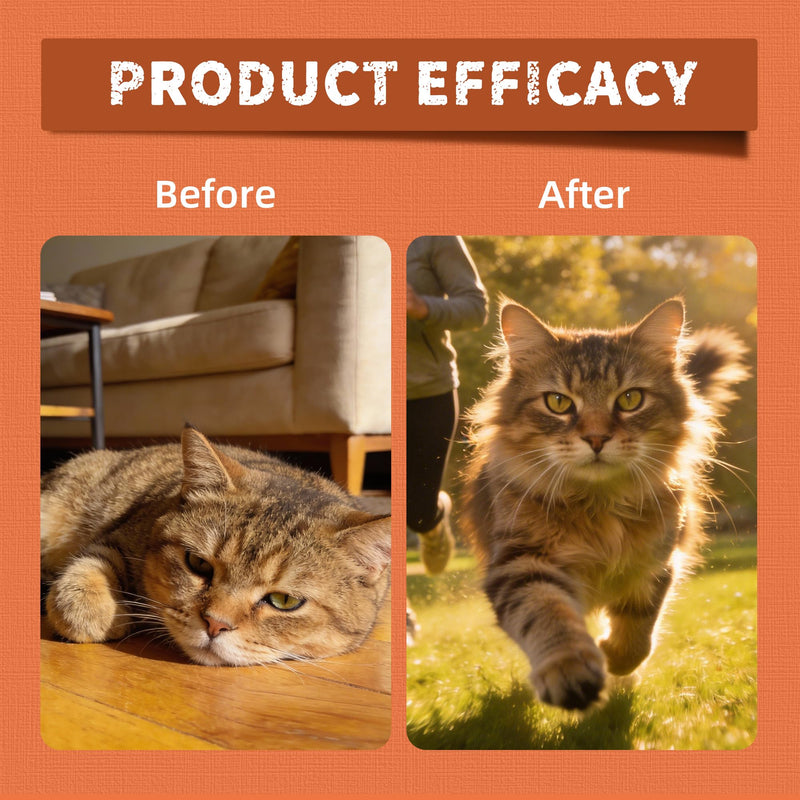 Just Try 23 in 1 Taurine for Cats Vitamins Treats +16 OZ Taurine Treats with Coenzyme Q10 for Cats to Immune, Joint Support Skin