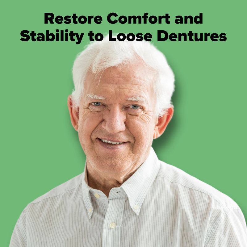 Dentemp Denture Reline Kit Value Pack - Advanced Formula Reline It Denture Reliner - Denture Kit to Refit and Tighten Dentures for Both Upper & Lower Denture - 3 Relines (Packaging May Vary) 1 Pack (3 Relines)