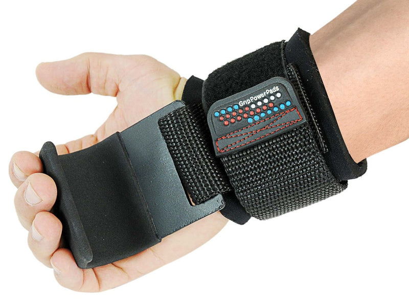 Weight Lifting Hooks Heavy Duty Lifting Wrist Straps Pull Ups Deadlift Straps Power Lifting Grips Padded Workout Straps for Weightlifting Gym Gloves for Men & Women Premium Workout Equipment Flat Black 2 Hooks WOMEN-Wrist Size Small/Medium