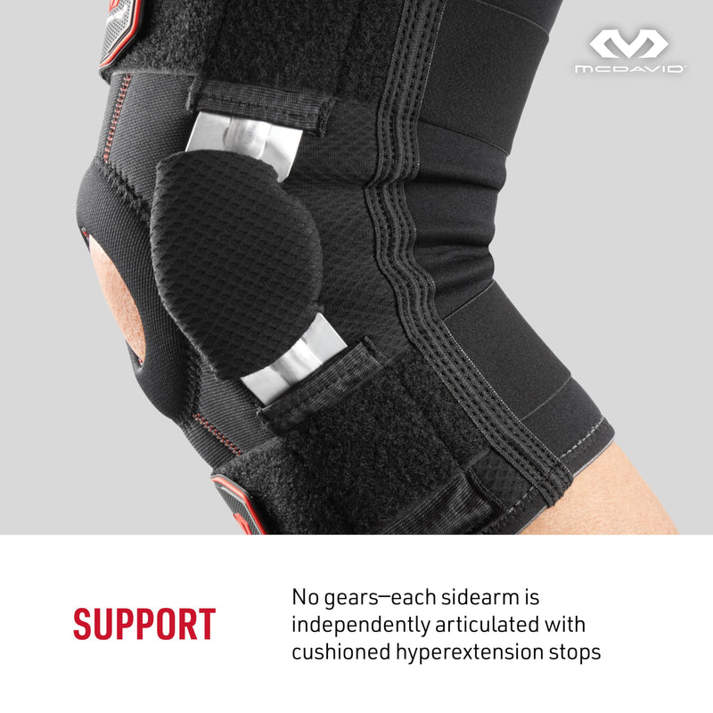 McDavid Hinged Knee Brace for Men & Women, Maximum Knee Support & Compression for Stability & Recovery, Ligament, Hyperextension Support XX-LARGE