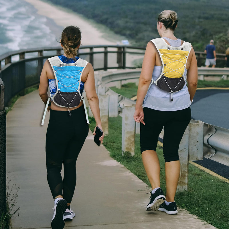 Hydration Running Vest Ultra-Lightweight for Women Men [2025 Upgraded], Breathable All-Weather Water Vest Hiking Backpack, Adjustable Water Backpack for Hiking, Cycling, Trail Marathon Race - Blue
