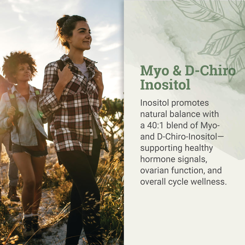 Earth Harmony Myo-Inositol & D-Chiro Inositol Supplement for Women, Ovarian & Hormone Balance for Women - Supports Normal Cycles, Fertility Supplement (120 Capsules) - BeesActive Australia