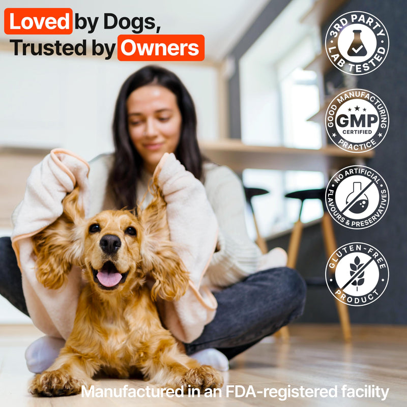 Dog Allergy Chews – Dog Allergy Relief, Itch Relief for Dogs – Anti Itch, Allergies & Immune Chews for Dogs with Omega 3 Fish Oil, Colostrum & Probiotics – 340 Count, Made in USA 340 Chews