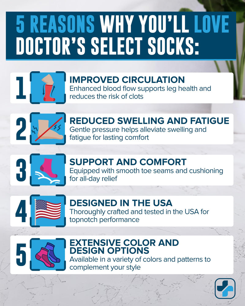 Doctor's Select 3 Pairs Plus Size Compression Socks Wide Calf - Up to 6XL | 20-30 mmHg Extra Wide Calf Compression Socks Women | Black 3 Pairs - Black 3X-Large - BeesActive Australia