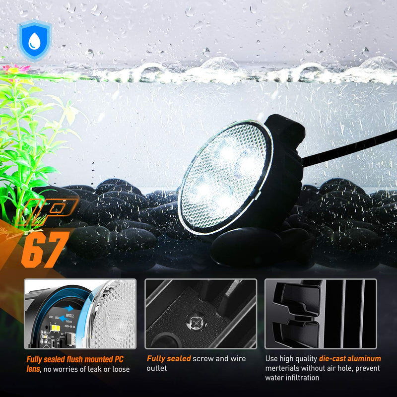 Nilight 2PCS 3Inch Led Pods Round 1500LM Built-in EMC Work Light 90° Flood Beam Angle for Offroad Lights Side Light Rear Back-Up Light for Tractor Truck Motorcycle Boat ATV UTV White - BeesActive Australia