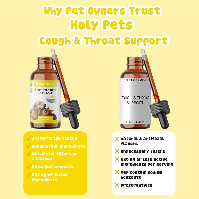 Cough Medicine for Dogs & Cats, Kennel Cough Treatment, Respiratory Infection Support - Sneezing Relief & Cough Treatment - Pet Asthma Support - Made with Natural Ingredients in The USA (4oz) 4oz