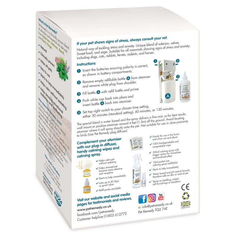 Pet Remedy Battery Operated Atomiser Oil