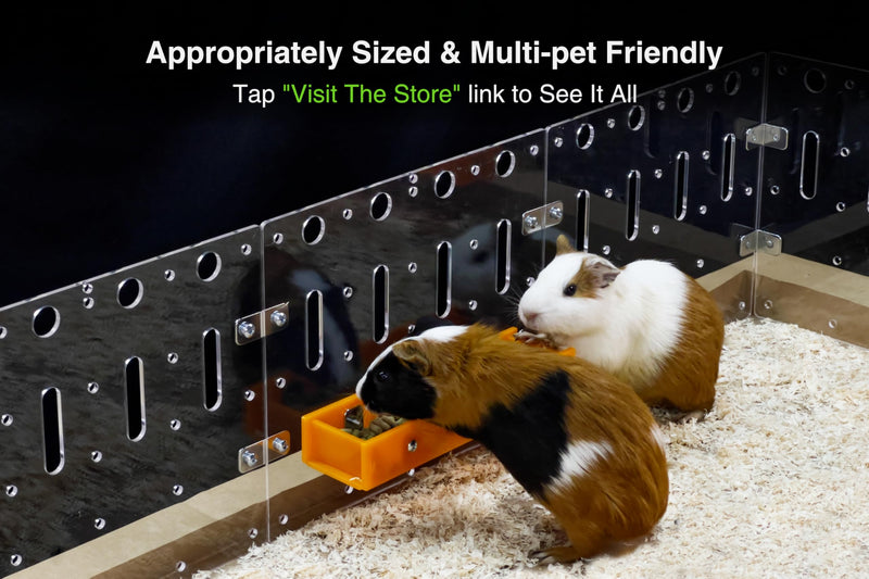 GuineaLoft™ Food Feeder Yellow - Say Goodbye to Traditional Bowls! Ultimate Feeder for Small Pets Like Guinea Pigs, Rabbits and Chinchillas. Designed & Made by Seasoned Owners - GuineaLoft Exclusive - BeesActive Australia