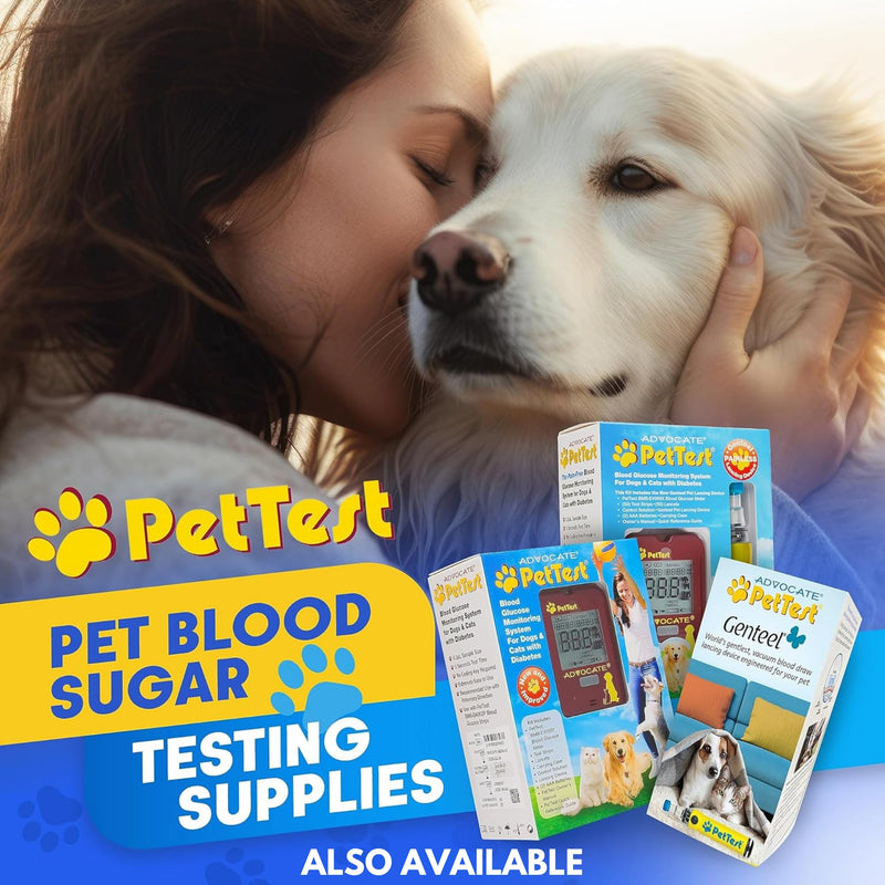 PetTest Energy Boost Glucose SOS 3x10ml Tubes for Pets, Instantly Increases Low Blood Sugar with B12 and Antioxidants, Fast Acting, Meat Flavoured, Rapid Recovery for Active or Diabetic Dogs & Cats