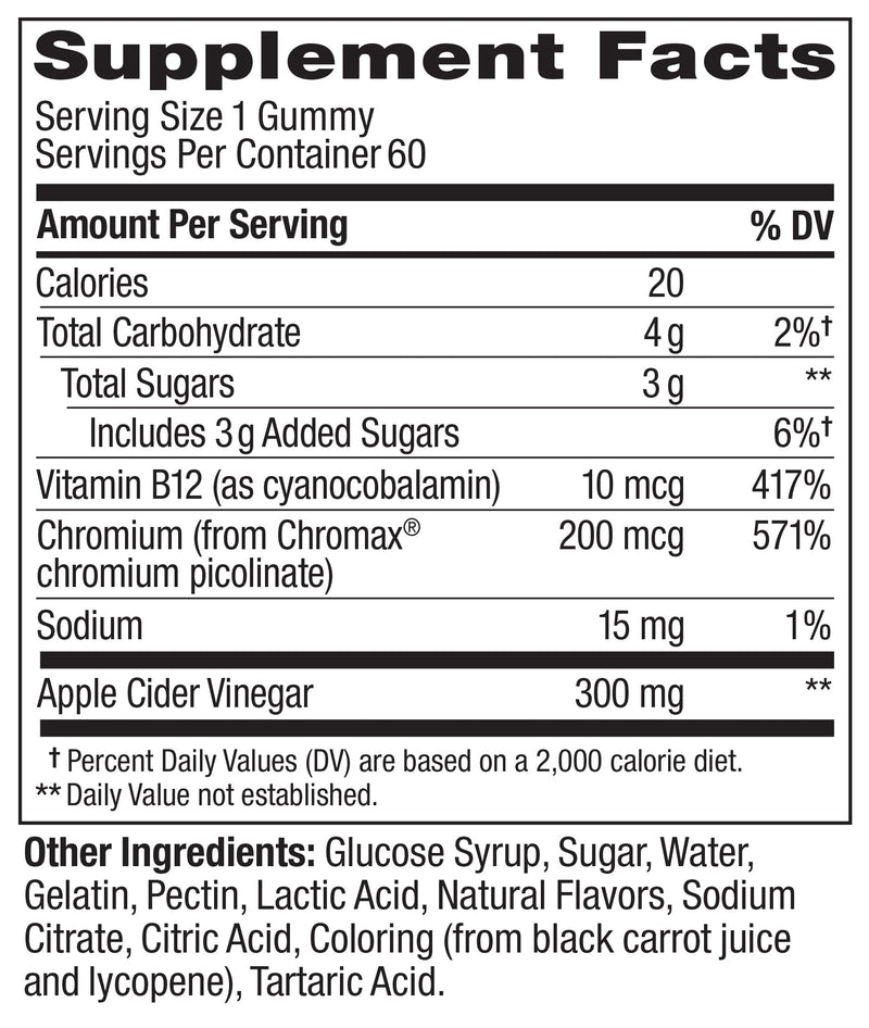 OLLY Metabolism Gummy Rings, Metabolism and Cellular Energy Chewable Supplement,* Apple Cider Vinegar, Vitamin B12, Chromium Picolinate, Apple Flavored, 60 Day Supply - 60 Count 60 Count (Pack of 1) - BeesActive Australia