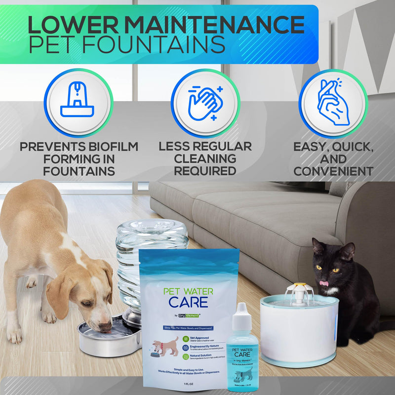 Pet Water Care - Dog and Cat Water Additive for Dental and Oral Care - Prevents Pets Water Bowl and Dispenser Fountain Slime - for Fresh Breath and Cleaner, Healthy Teeth - BeesActive Australia