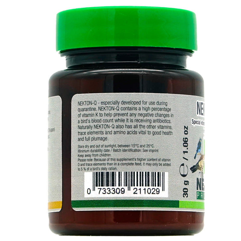 Nekton Q Vitamin K plus other Vitamins for Birds, 30gm 30gm / 1oz - PawsPlanet Australia