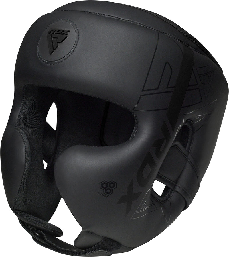 RDX Boxing Headgear, MMA Training, Adjustable Padded Kara,Muay Thai Headgear, Kickboxing, Sparring, Martial Arts, Karate, Taekwondo Helmet BLACK Large - BeesActive Australia