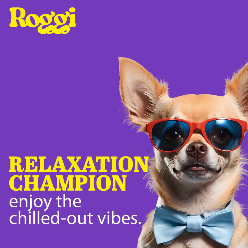 ROGGI Calming Chews For Dogs, Calming Dog Treats, Dog Calming Chews That Work, Stress and Anxiety Calming treats