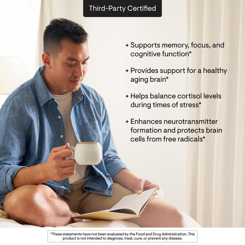 THORNE Phosphatidylserine, 100 mg per Capsule, 60 Capsules | Supports Healthy Brain Function, Memory & Focus, Helps Regulate Cortisol During Stress*, Gluten-Free, NSF Contents Certified