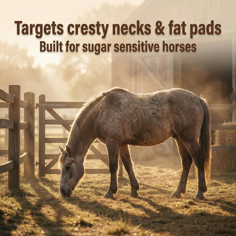 LamiAlert CSH | Natural Veteran Horse Support | Chasteberry Vitex Agnus Castus & Boswellia Powder | Senior Pony Hormonal Health Maintenance | Magnesium for Horse Grazing Management 250g | 2 Months Supply