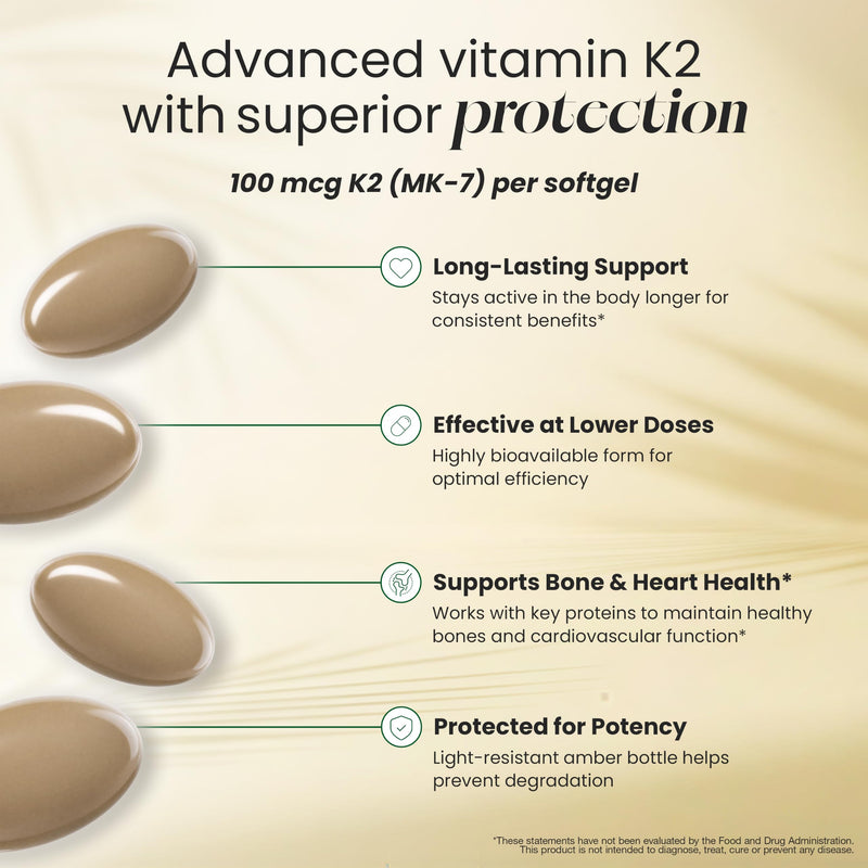 HealthA2Z® Vitamin D3 (2,000 IU) + K2 (100mcg) - 360 Softgels (Pack of 1) | Helps Calcium Absorption, Supports Bones & Teeth, Mood & Immune Health*