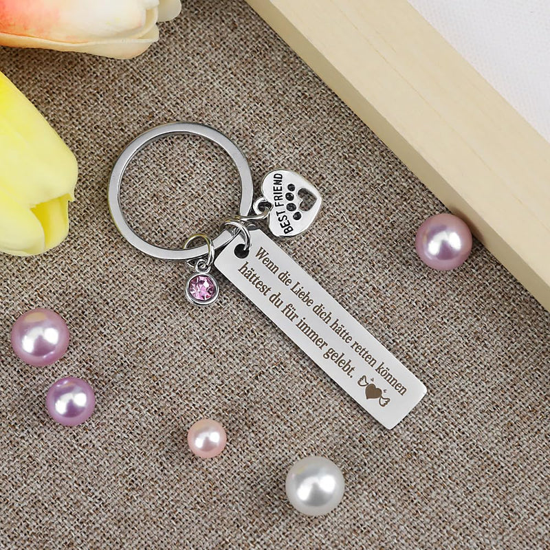 Pet Loss Gifts Keychain Dog Cat Pet Memorial Gifts for Dogs Cats Remembrance Gifts Bereavement Gifts for Loss of Pet Cat Dog Loss Sympathy Gift - BeesActive Australia