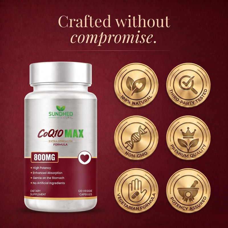 CoQ10 800mg, Coenzyme Q10 Supplement, 120 Vegan Capsules 800 mg 1 Count (Pack of 120)