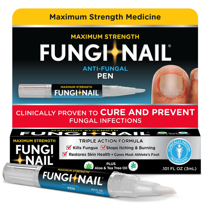 Fungi-Nail Pen Applicator Anti-Fungal Solution, Kills Fungus That Can Lead to Nail & Athlete’s Foot with Tolnaftate & Clinically Proven to Cure and Prevent Fungal Infections | 0.20 Fl Oz (Pack of 2) 0.20 Fl Oz (Pack of 2) - BeesActive Australia