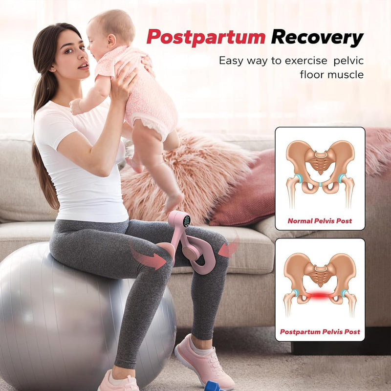 Smart Thigh Master | Adjustable Pelvic Floor Exercise Devices for Women and Men with Auto-Counter Display | Inner Thigh Exerciser for Women, Kegel Trainer for Butt, Arm & Leg Workouts - BeesActive Australia