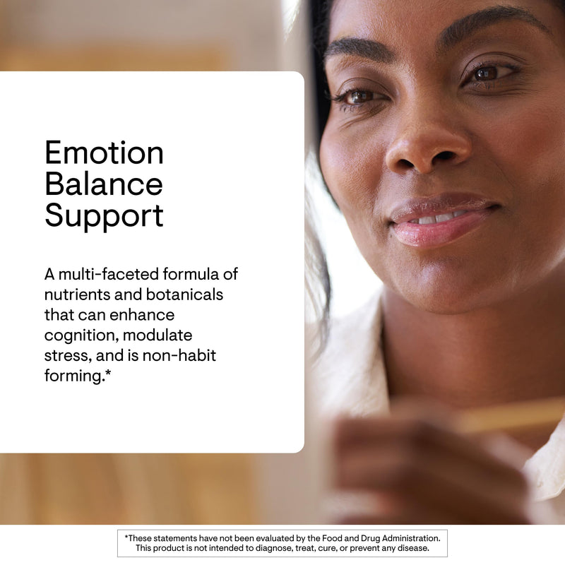 THORNE - Emotion Balance Support - Supports Mood & Stress Management* - Vitamins B6, B12 & C, 5-HTP, GABA, Rhodiola, Folate (5-MTHF) & L-Tyrosine - Third-Party Certified - Gluten-Free - 120 Capsules