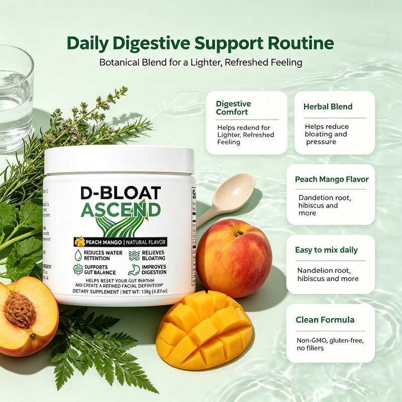 Labs Debloat Powder, Bloating Relief, 4.87 oz | With Digestive Enzymes Vitamin C, Dandelion Root, Supports Digestive Comfort & Gut Balance,for Men & Women,Peach Mango Flavor