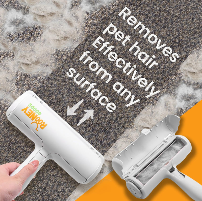 Pet Hair Removal Tool and Reusable Lint Roller – Dog and Cat Fur Remover for Furniture, Car, Couch, Sofa, and Clothing – Portable and Multi-Surface Pet Hair Roller - BeesActive Australia