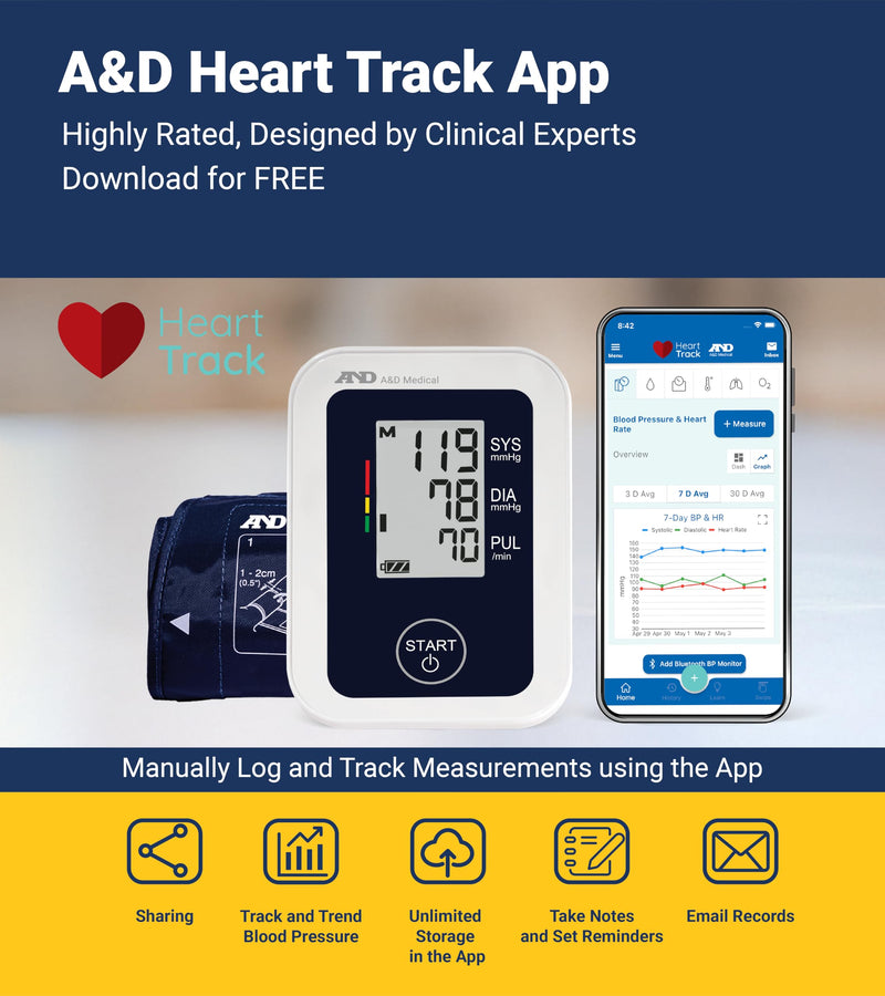 A&D Medical UA-651 Blood Pressure Monitor for Home Use. Cuff 8.6-16.5” Monitor with Wide Range Cuff + AC port