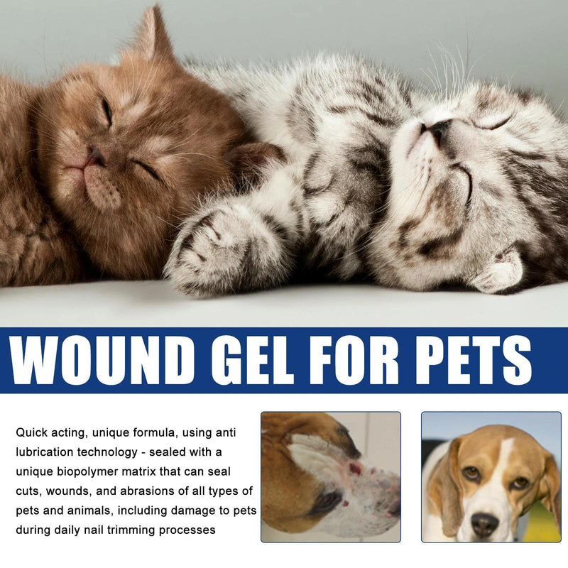 Pet Wound Care & Liquid Bandage Gel for Dogs & Cats | Waterproof Protective Cream for Leg & Paw Injuries | Soothing Skin Treatment