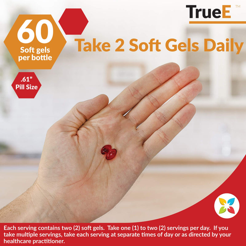 NatureCity True-E Full Spectrum Tocotrienols Vitamin E & Natural Alpha Tocopherol Supplement | Sustainable Tocotrienols from Evnol Suprabio | Non-GMO Vitamin E Complex | 120 Soft gels 2
