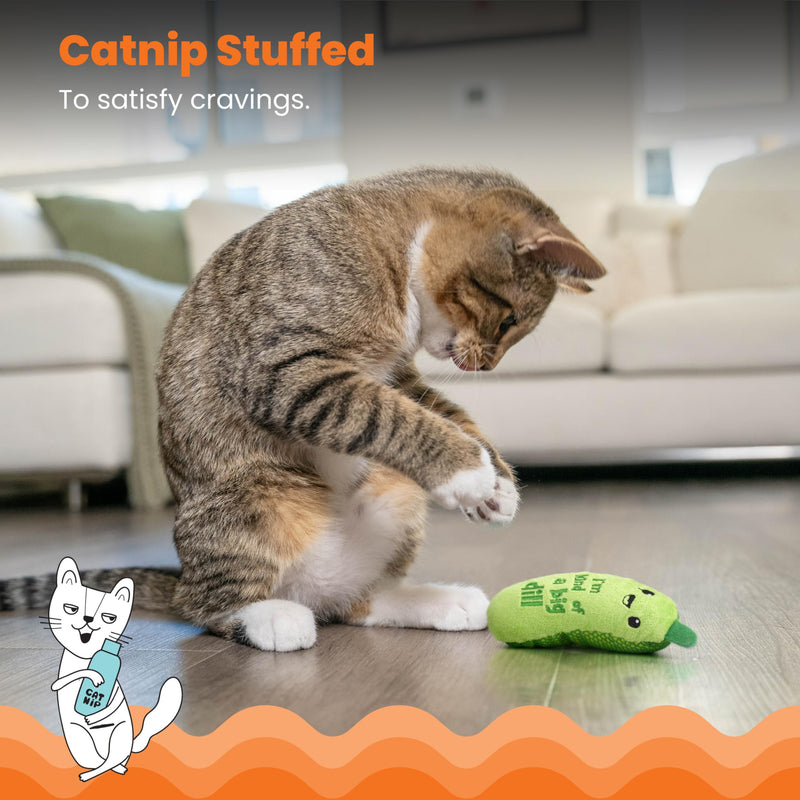 Catstages Crunchy Pickle Kicker Dental Catnip Cat Toy - BeesActive Australia