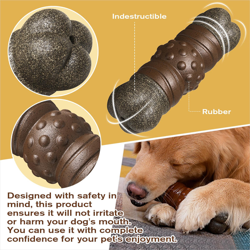 Dog Chew Indestructible Bone Toy for Large Aggressive Chewers Extra-Large Breed Dogs Tough Durable Sturdy Crate Enduring Toys Interactive Boredom Busters Teething Indoor Outdoor Keep Them Busy Gift - BeesActive Australia