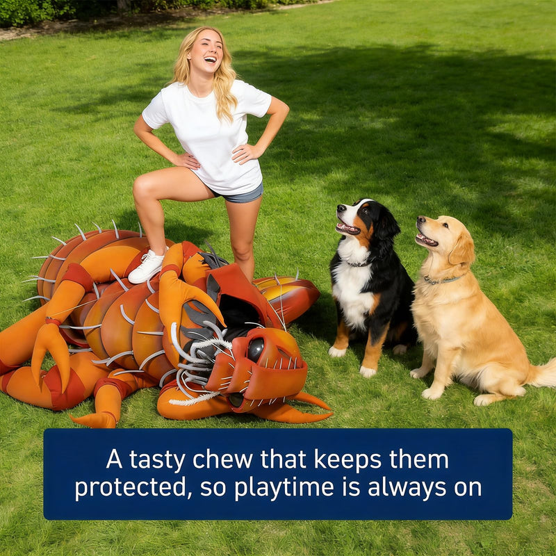 Natural Flea and Tick Prevention for Dogs Chewables, 180 Cts, Oral Flea Pills for Dogs, Dog Flea and Tick Treatment, Skin & Coat Support Supplement