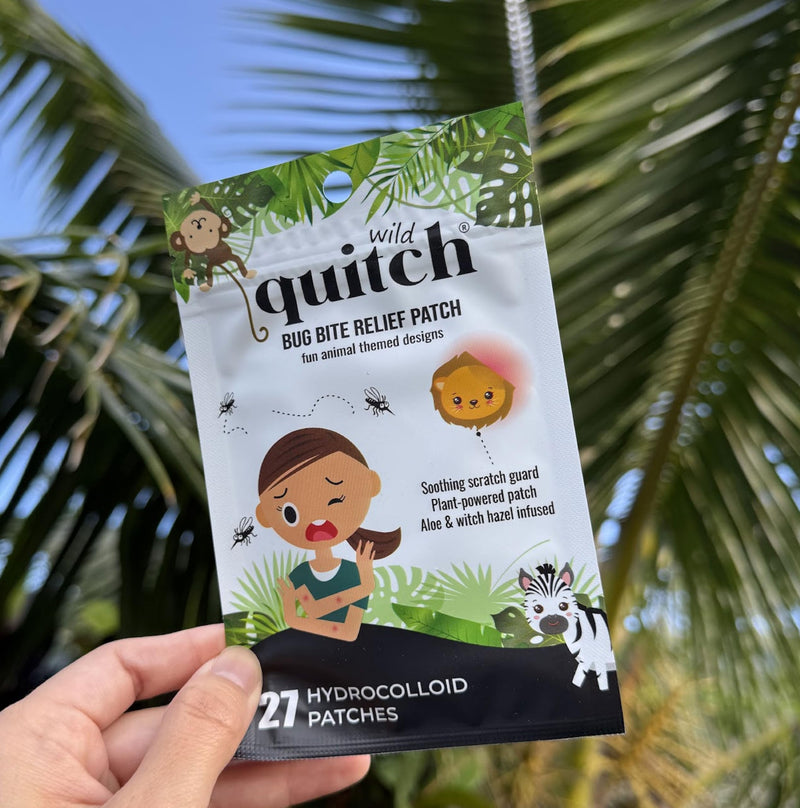 Quitch Mosquito Bite Relief Safari Animal Patches, Bug Bite Anti Itch Cream Alternative for Kids and Baby, Insect Bite Relief, After Bite Relief, Travel Essential for Summer Camp, Cruise and Outdoors - BeesActive Australia