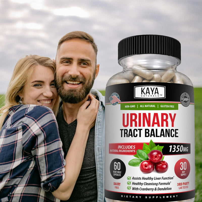 Kaya Naturals - D-Mannose - Urinary Tract UT Cleanse & Bladder Health - Made with Cranberry, Hibiscus & Dandelion Root - D Mannose Capsules Cranberry Supplement - 60 Veggie Capsules 60 Count (Pack of 1)