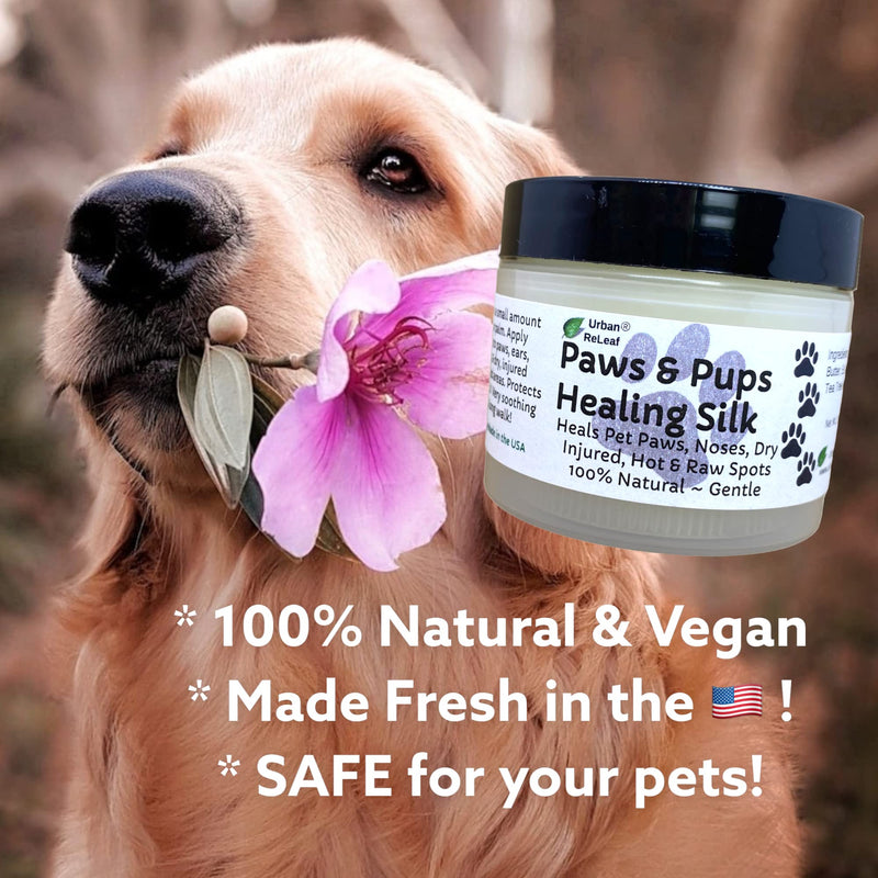 Urban ReLeaf Paws & Pups Silk Dog Salve 2 Ounce (Pack of 1)