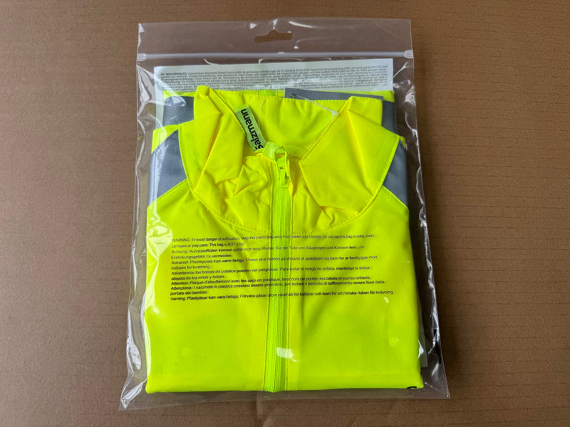 Salzmann High Visibility Cycling Vest | Reflective Cycling Gilet | Made with 3M Scotchlite Large Yellow