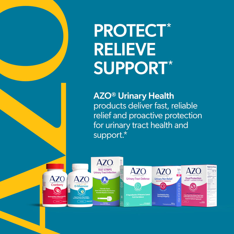 AZO D Mannose Urinary Tract Health, Cleanse, Flush & Protect The Urinary Tract, No.1 Pharmacist Recommended Brand, Clinical Strength, Non-GMO, 120 Count 120 Count (Pack of 1)
