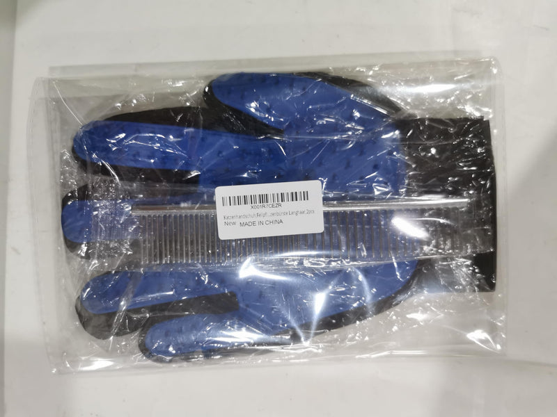 Cat glove, grooming glove cat, double-sided pet glove brush, cat brush, cat brush short hair, animal hair brush, dog brush long hair, cat brush, cat brush long hair, 2 pieces - BeesActive Australia