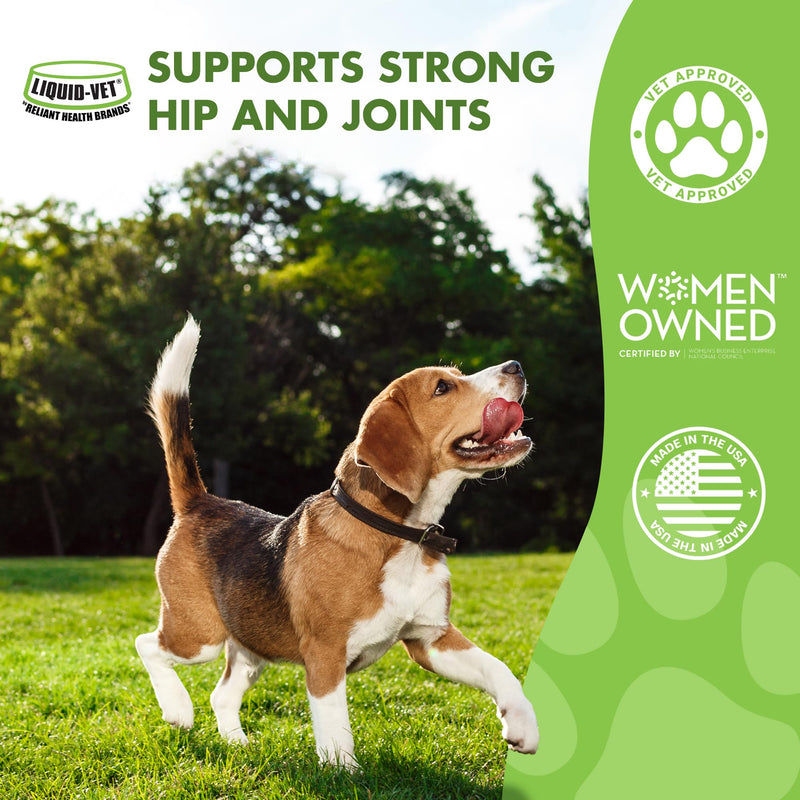 LIQUID-VET K9 Hip & Joint Formula, Bacon Flavor, 16oz Bacon - Wellness 16 oz