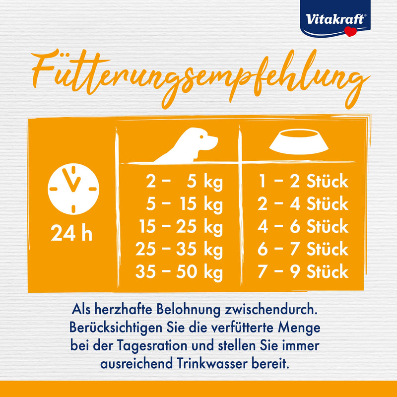 Vitakraft Dog Minis, grain-free dog treats, sausages, reward for in between meals, with poultry, reduced spice, in a resealable container, without added sugar (1x 120g) sausages 12 pieces - BeesActive Australia