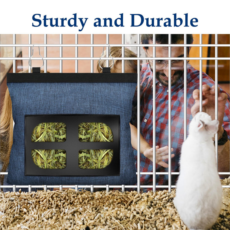 Rabbit Hay Feeder Bag,Guinea Pig Hay Feeder,Bunny Hay Feeder Bag,4 Holes Fabric Hanging Hay Feeder Bag for Small Animal,Hay Feeder Rabbit for Guinea Pig Hay Bag. - BeesActive Australia