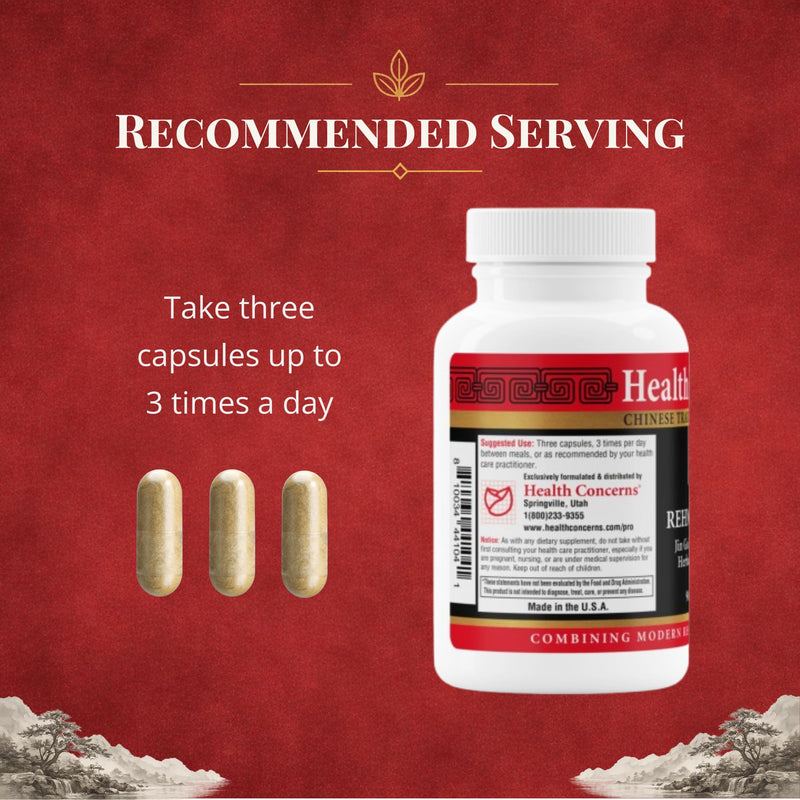 Health Concerns Rehmannia 8 - Kidney Cleanse Detox & Repair Supplement - Back Discomfort & Urinary Tract Health for Women & Men - Traditional Chinese Herbal Root Extract for Backaches - 90 Capsules 90 Count (Pack of 1)