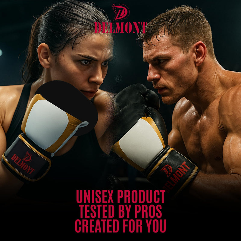 Delmont Boxing Gloves for Men and Women - Heavy Bag, Kickboxing, Sparring & Training Gloves with Multi-Layer Padding, Wrist Support & Breathable Lining - Burgundy 10 oz