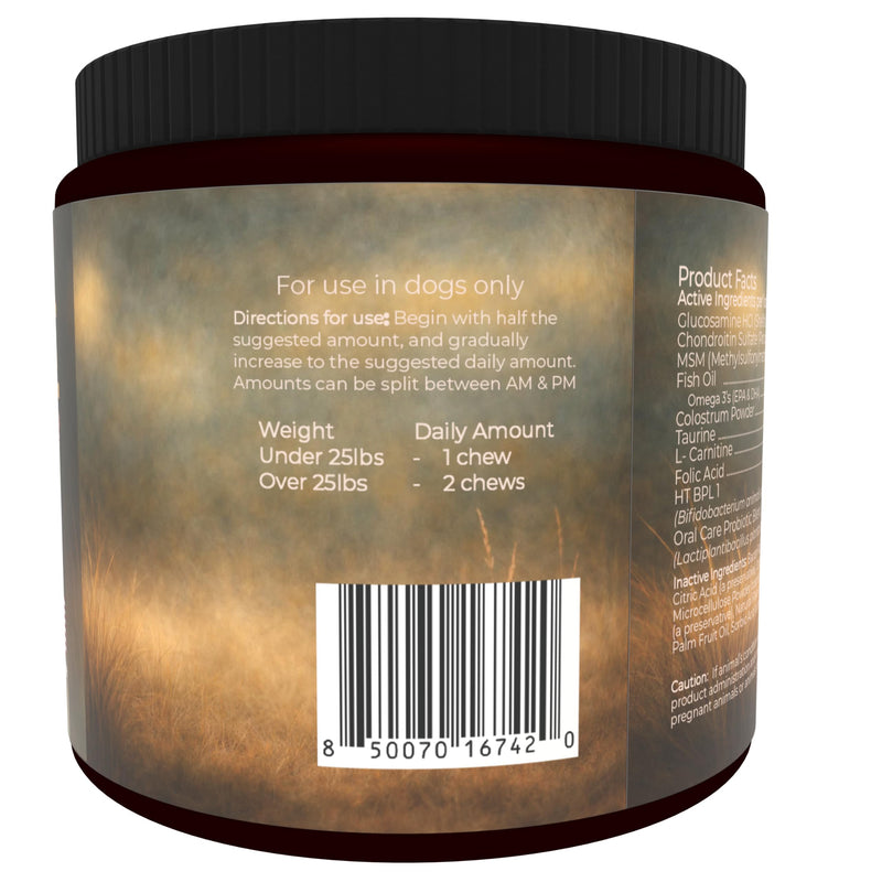 Cocker Spaniel Multivitamins, 90 Count, Made in the USA with Real Bacon.