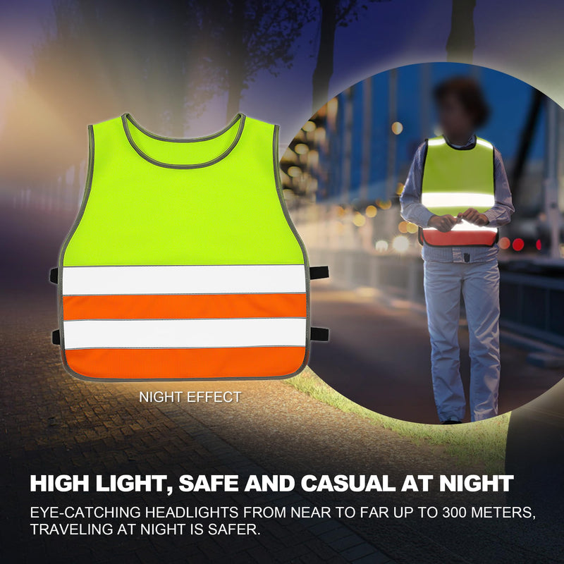 GOOFIT High Visibility Reflective Safety Vest Children's Bicycle Safety Vest Running Lightweight Vest Reflective Vest for School Walking and Playing Boys Girls 3