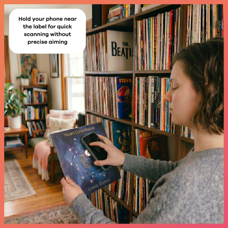 NFC Touch Stickers 25pcs - Accessible Voice Labels for Visually Impaired, Tap to Record and Hear Audio Notes - Low Vision Aids Braille Stickers, for Elderly and Blind