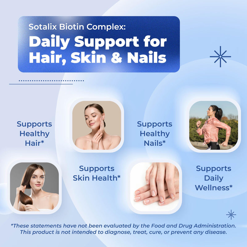 Biotin with Collagen + Keratin Horsetail + Saw Palmetto - Thick Hair, Vibrant Skin, Healthy Nails (180-day Supply (Pack of 1))